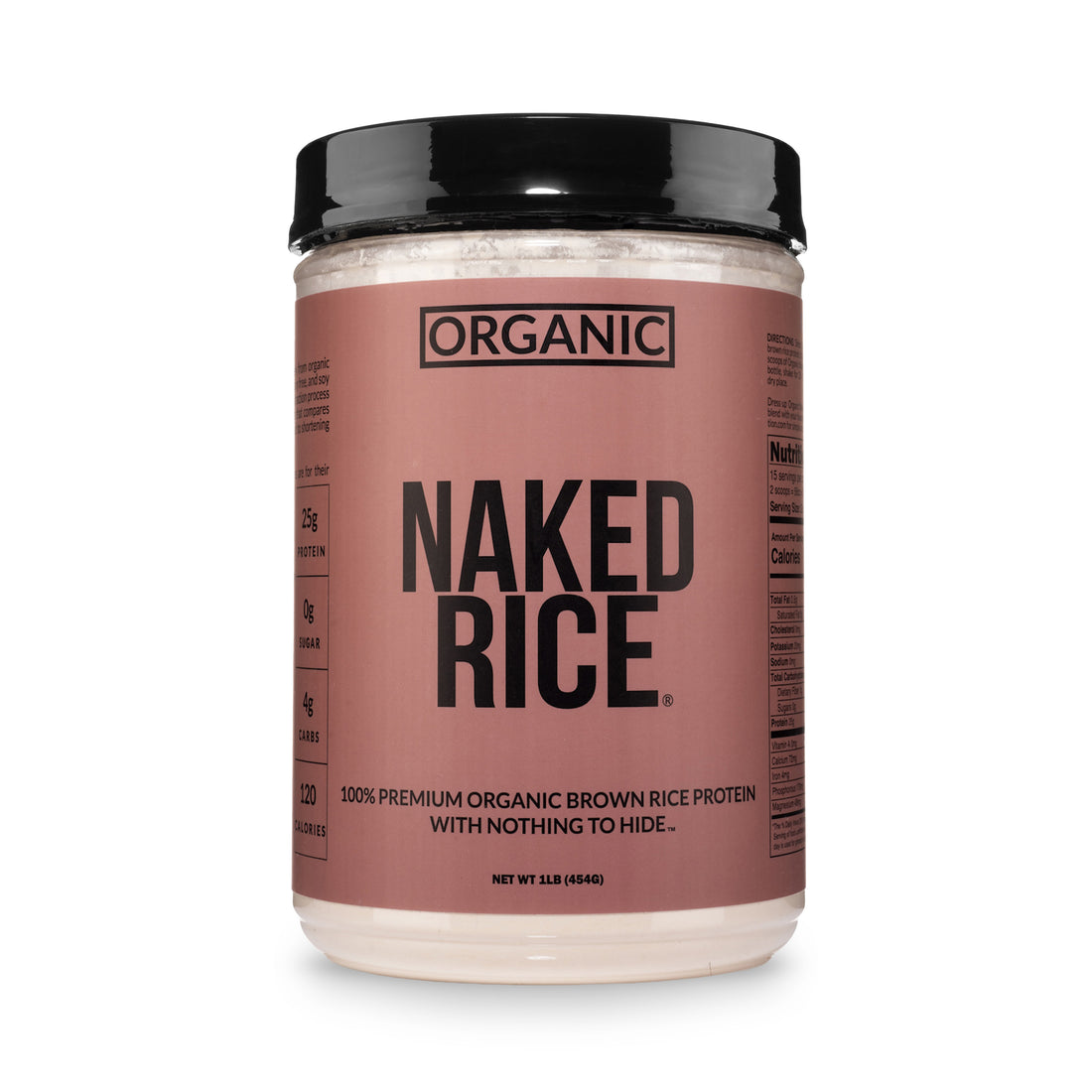 Ekologiskt brunt risproteinpulver 1 lb | Naked Rice - 1 lb