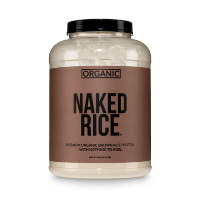 Proteína de arroz integral orgánica en polvo | Naked Rice - 5 libras