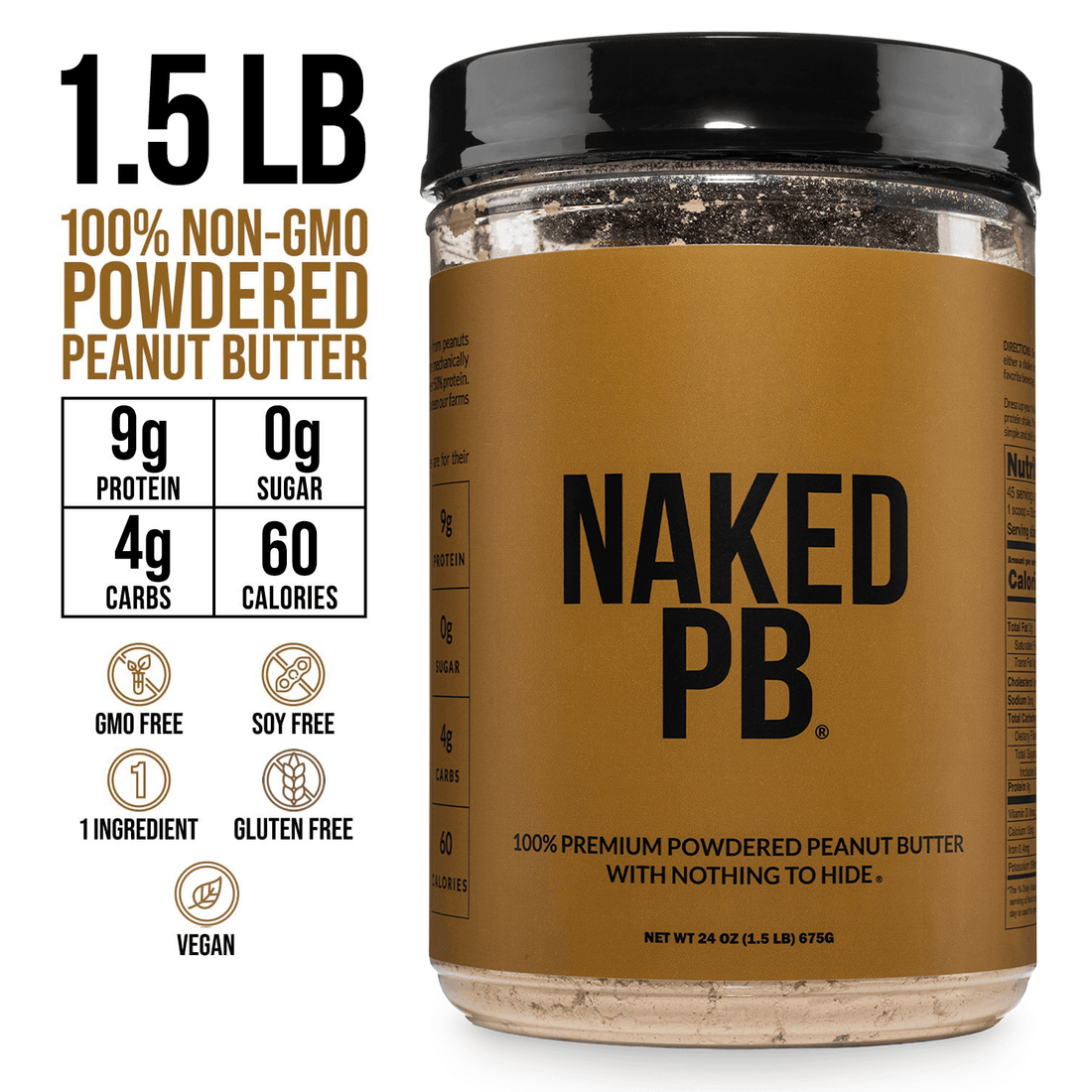 Powdered Peanut Butter | Naked PB - 1.5LB