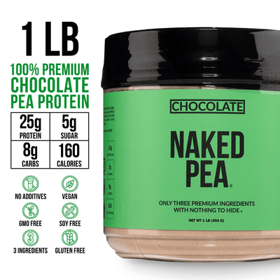 Proteína de guisante con sabor a chocolate en polvo | Naked Chocolate Pea - 1 lb
