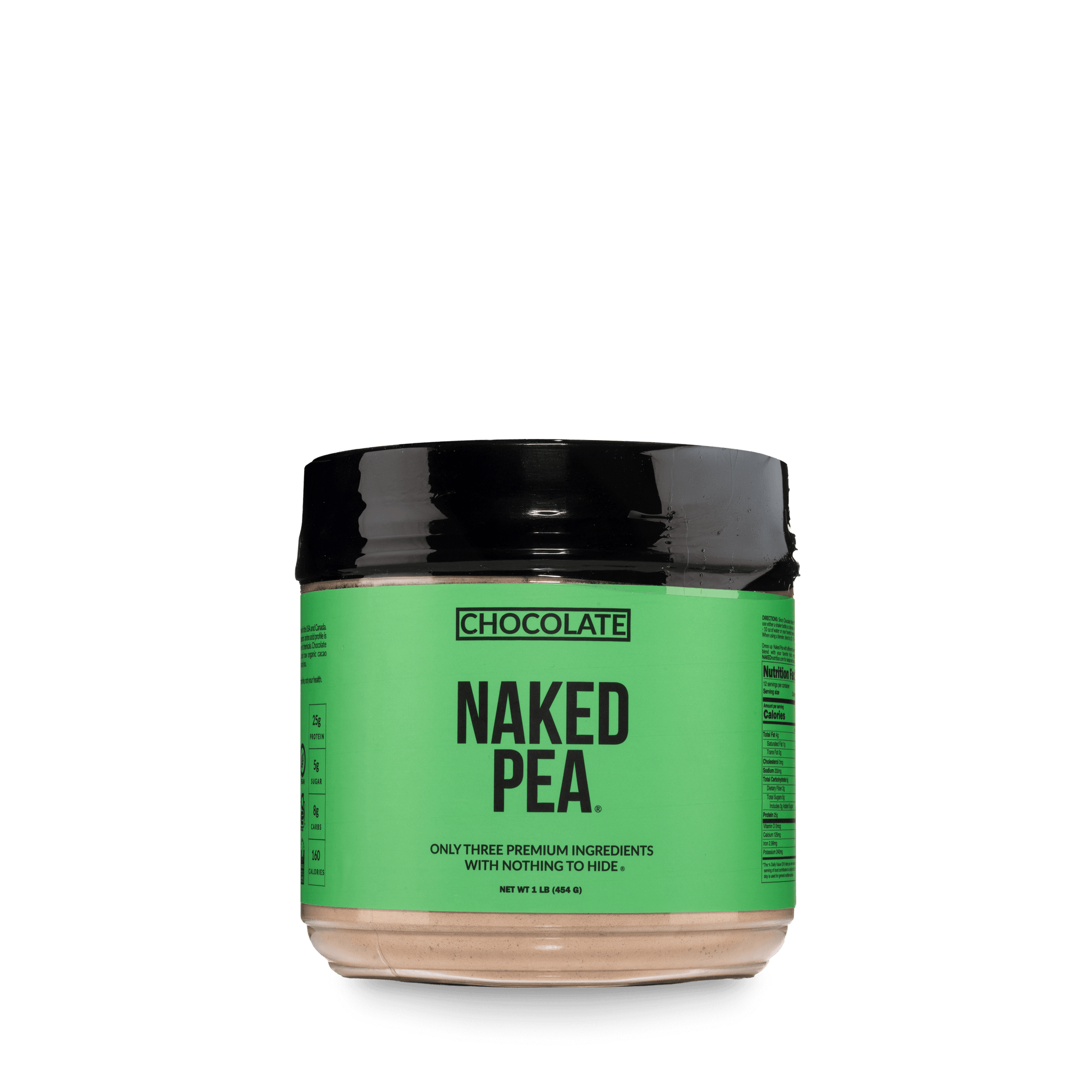 Proteína de guisante con sabor a chocolate en polvo | Naked Chocolate Pea - 1 lb