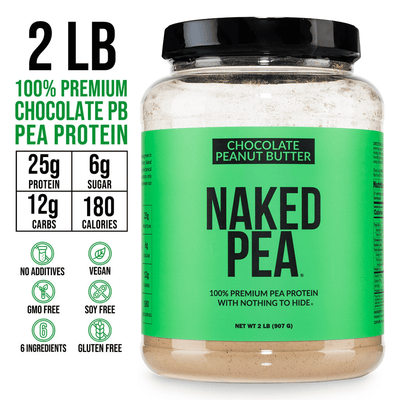 Proteína de guisante en polvo con mantequilla de maní y chocolate | Naked Pea - 2 libras