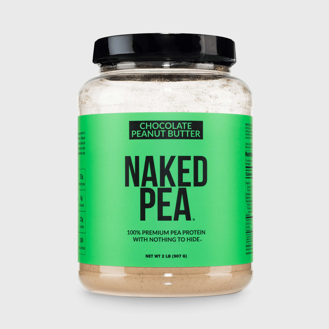 Chocolate Peanut Butter Pea Protein Powder | Naked Pea - 2LB