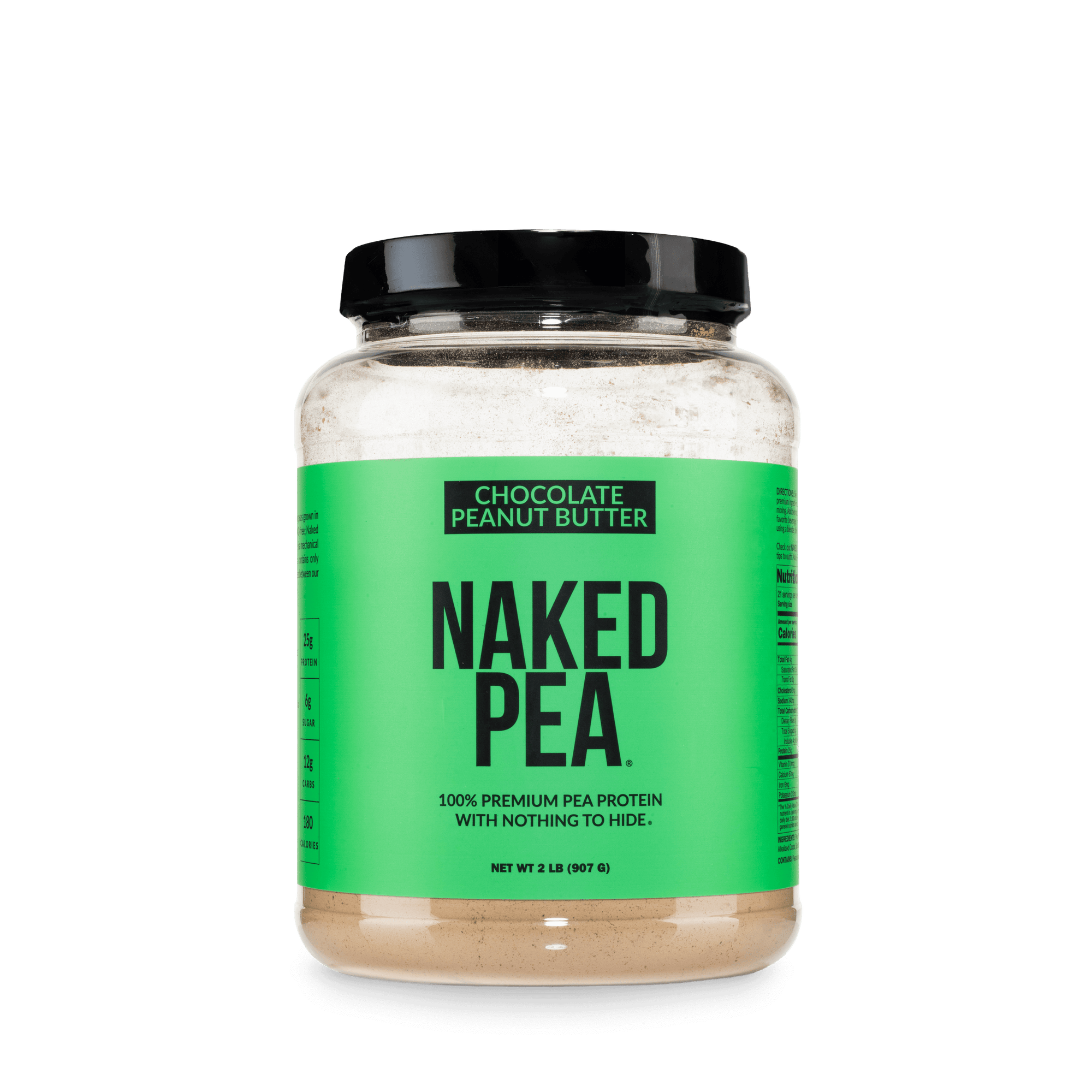 Chocolate Peanut Butter Pea Protein Powder | Naked Pea - 2LB