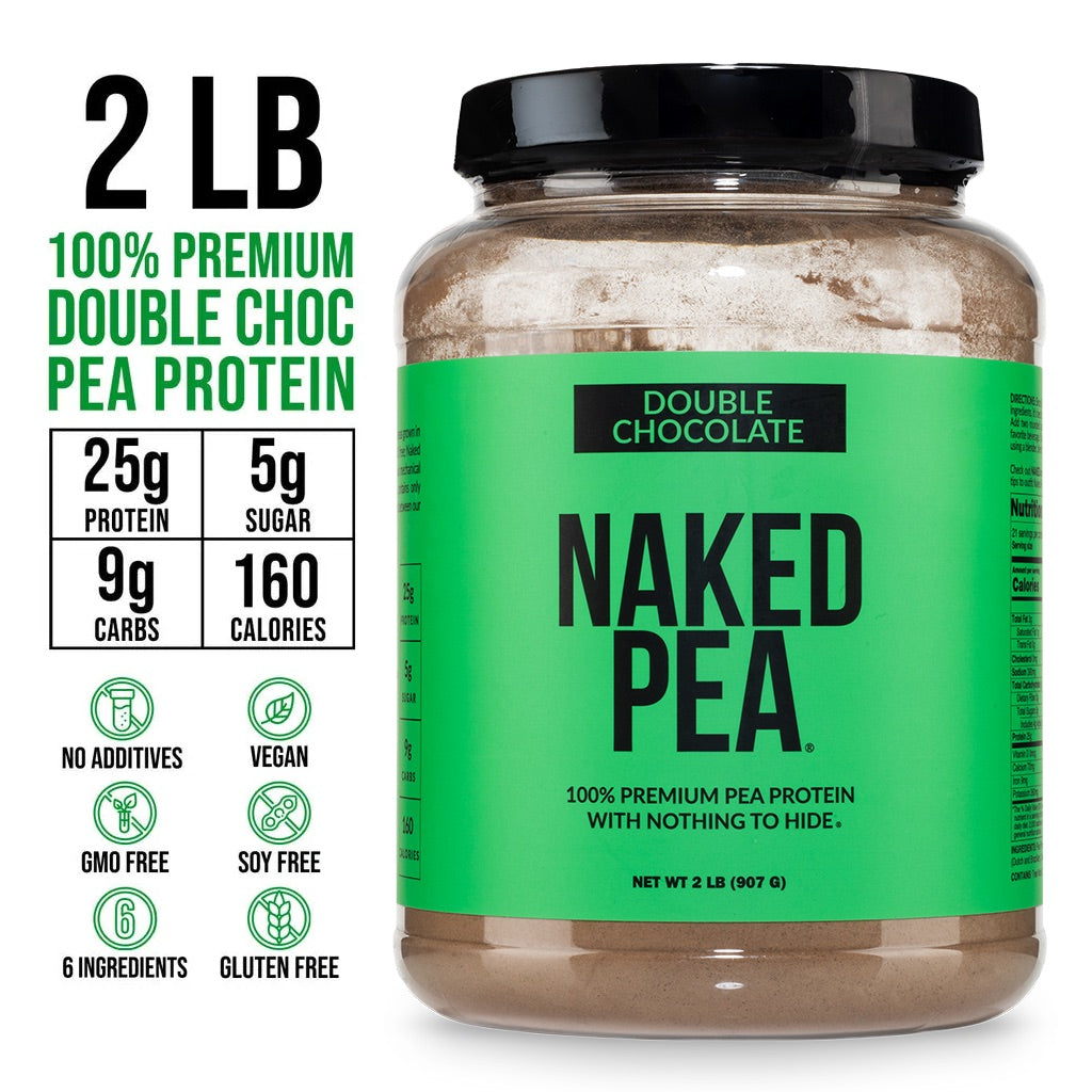 Proteína de guisante en polvo con doble chocolate | Naked Pea - 2 libras 