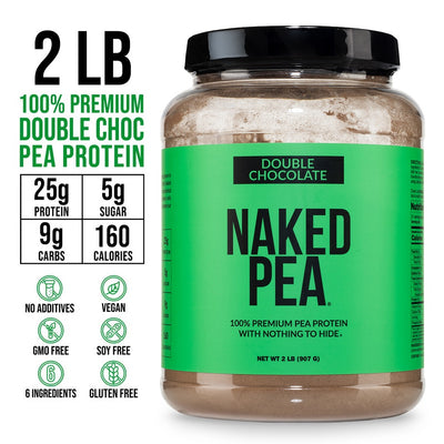 Proteína de guisante en polvo con doble chocolate | Naked Pea - 2 libras 