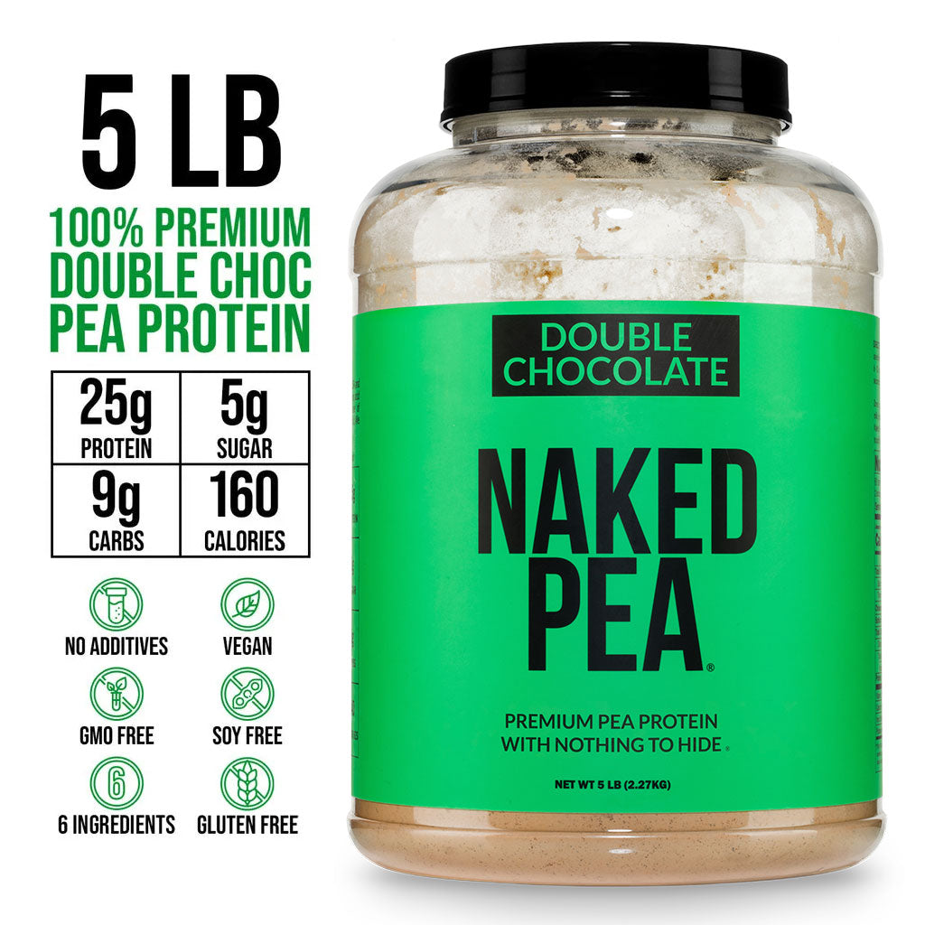 Proteína de guisante en polvo con doble chocolate | Naked Pea - 5 libras 