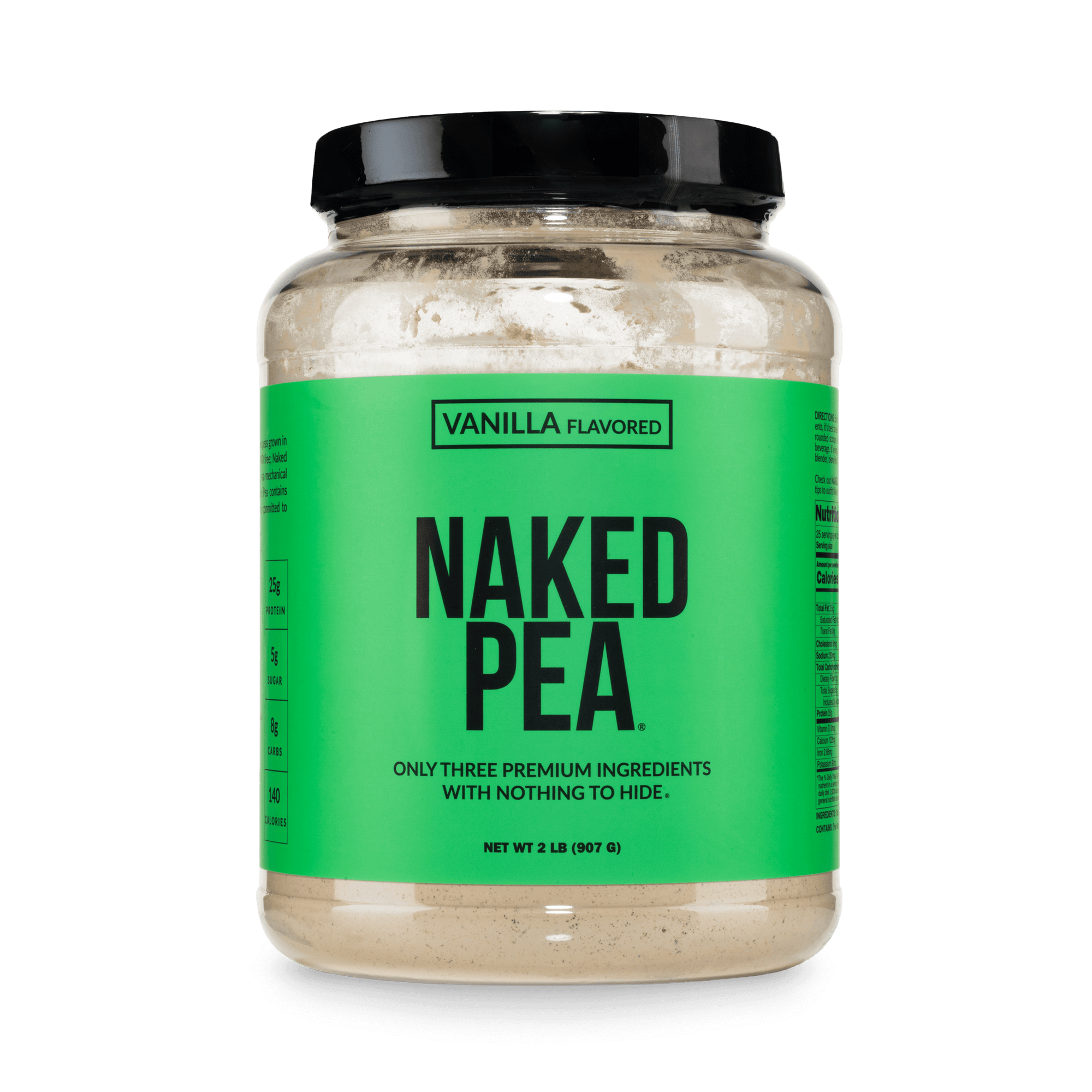 Proteína de guisante y vainilla en polvo | Guisante de vainilla desnudo - 2LB