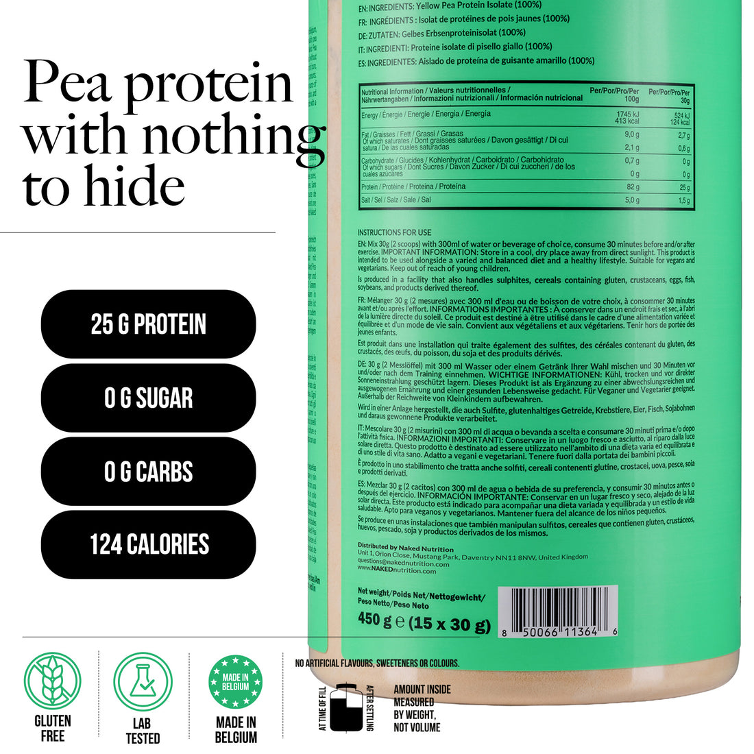 Pea Protein Powder | Naked Pea - 450g