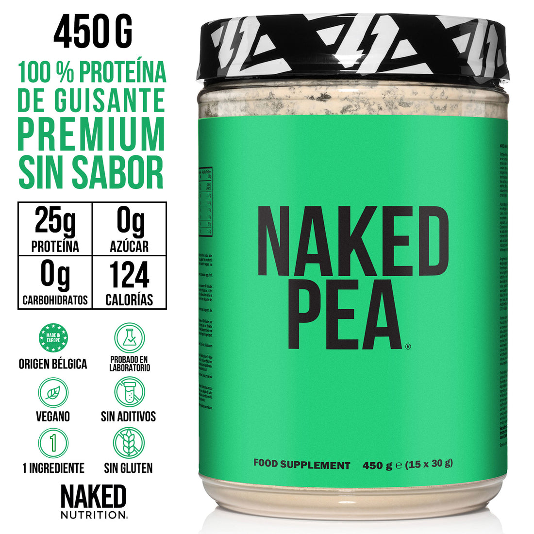 Proteína de guisante en polvo 1 libra | Naked Pea - 1 libra