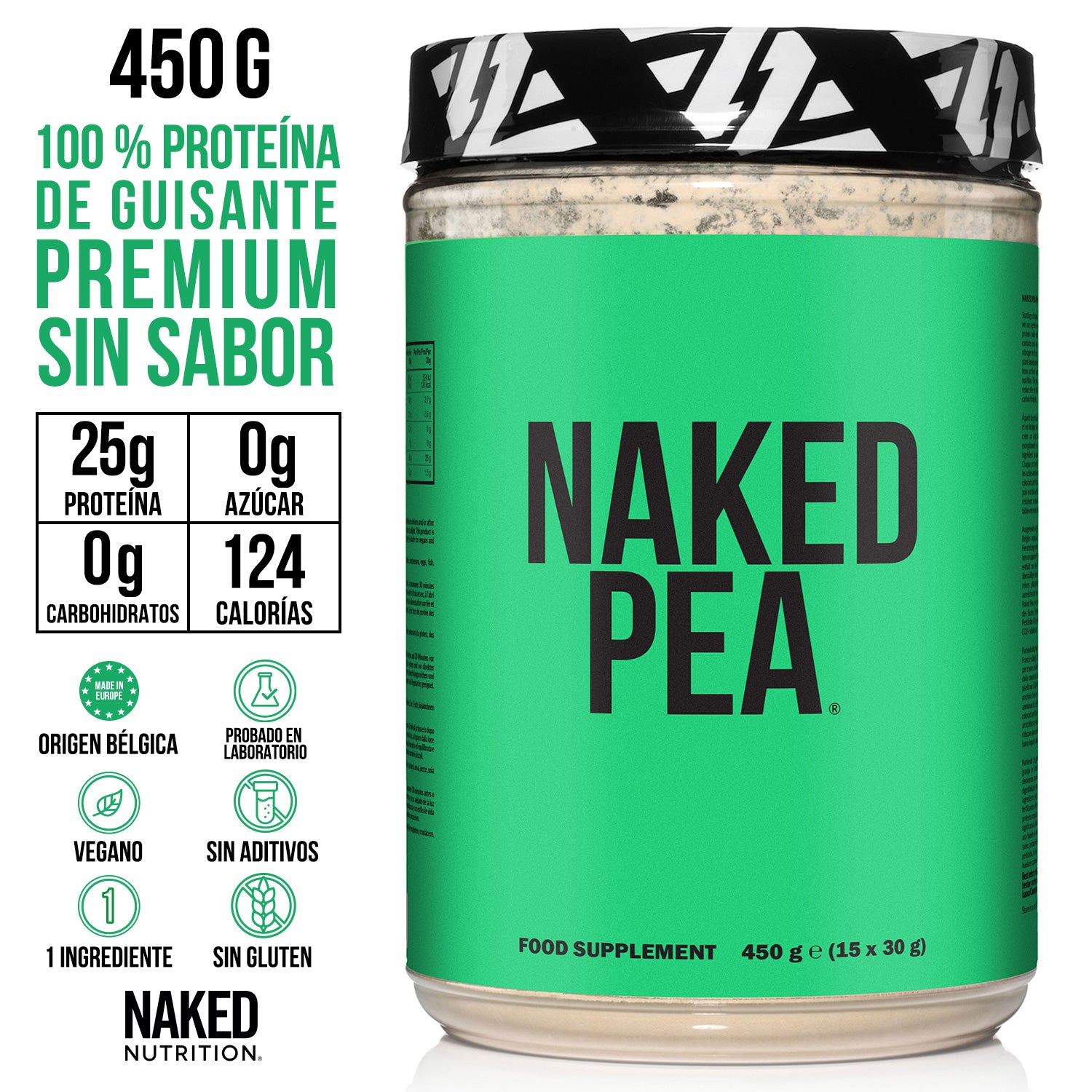 Proteína de guisante en polvo 1 libra | Naked Pea - 1 libra