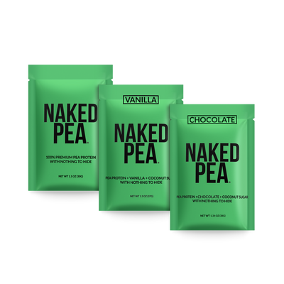 Provpaket med veganskt proteinpulver