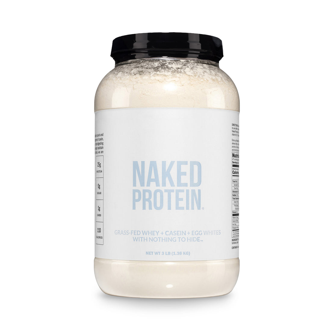 Miscela di proteine in polvere - Miscela di proteine di uovo, siero di latte e caseina da 1,36 kg | Naked Protein - 1,36 kg