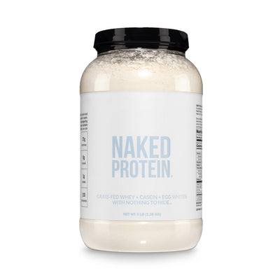 Miscela di proteine in polvere - Miscela di proteine di uovo, siero di latte e caseina da 1,36 kg | Naked Protein - 1,36 kg