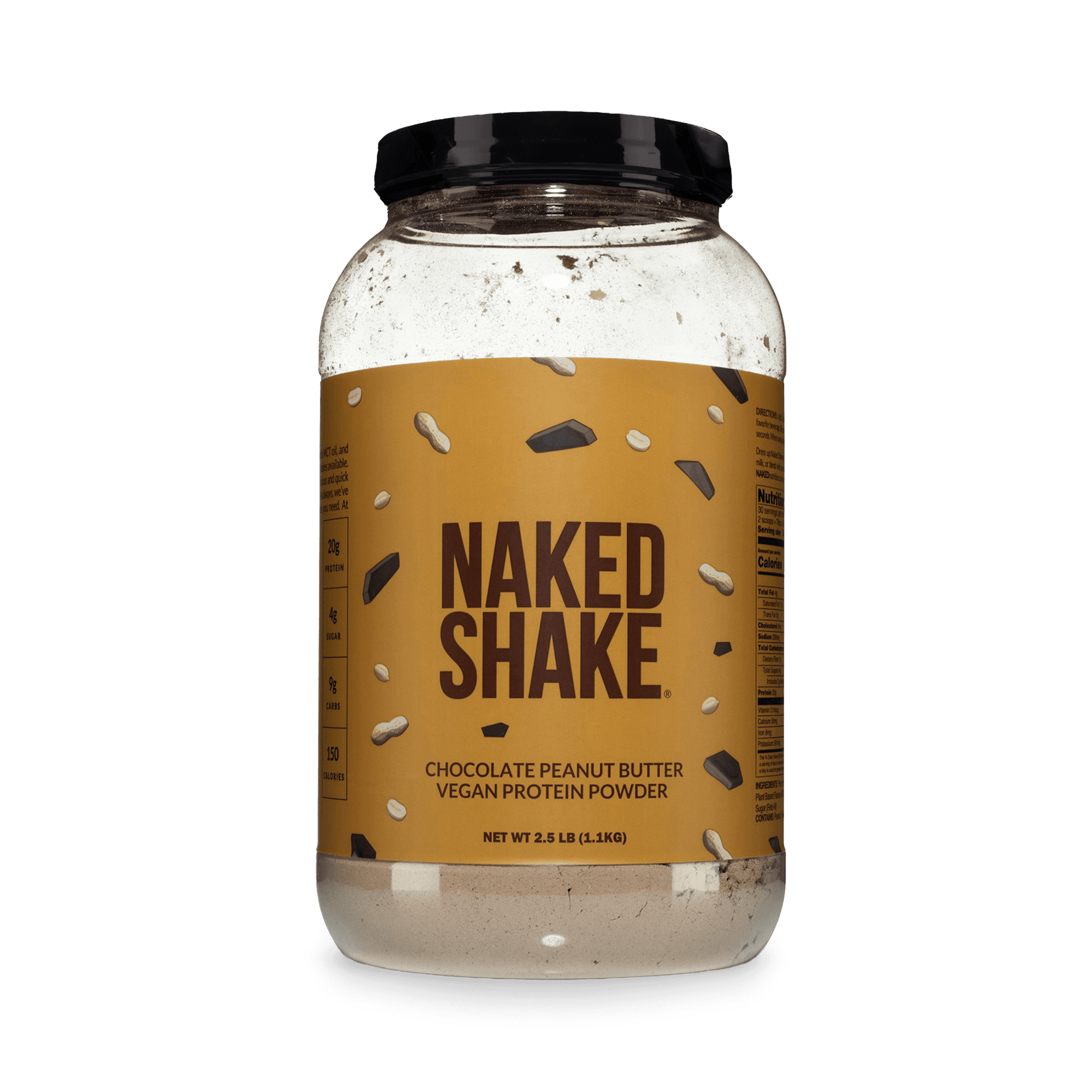 Batido de proteína con sabor a chocolate y mantequilla de maní | Naked Shake - 30 porciones