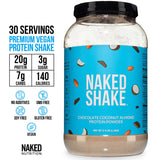 Batido de proteína de chocolate, coco y almendras | Naked Shake - 30 porciones