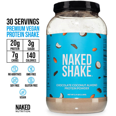 Batido de proteína de chocolate, coco y almendras | Naked Shake - 30 porciones