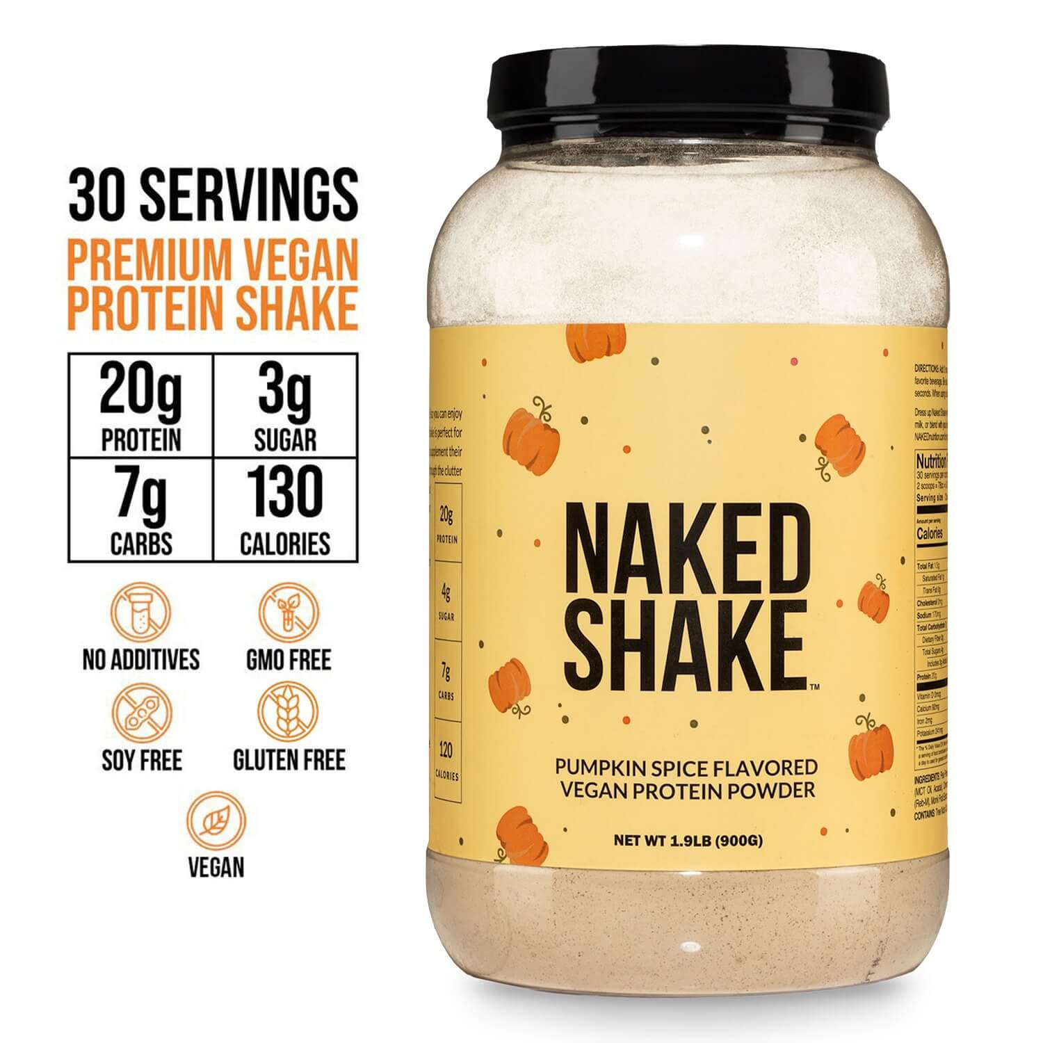 Pumpkin Spice Protein Shake | Naked Shake - 30 Servings