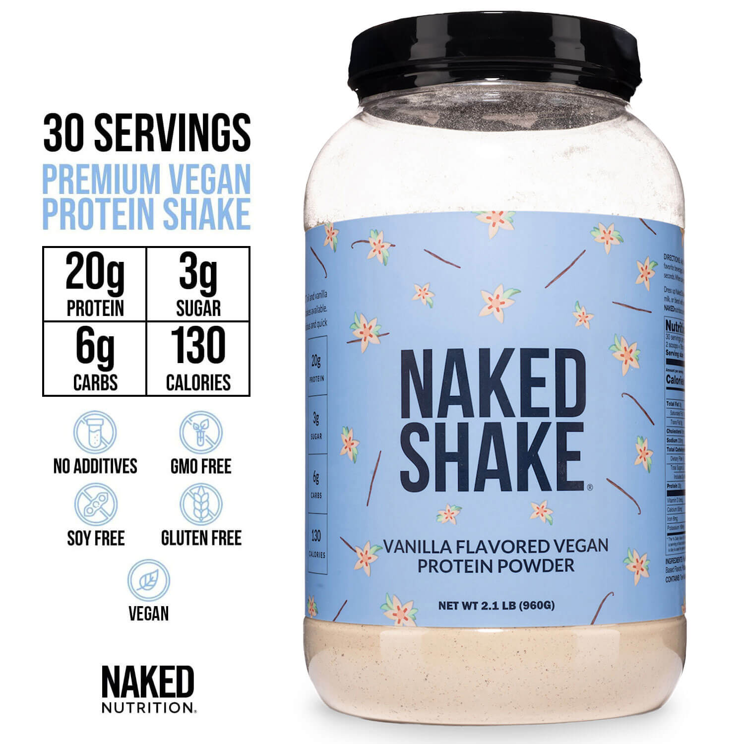 Vanilla Protein Shake | Naked Shake - 30 Servings