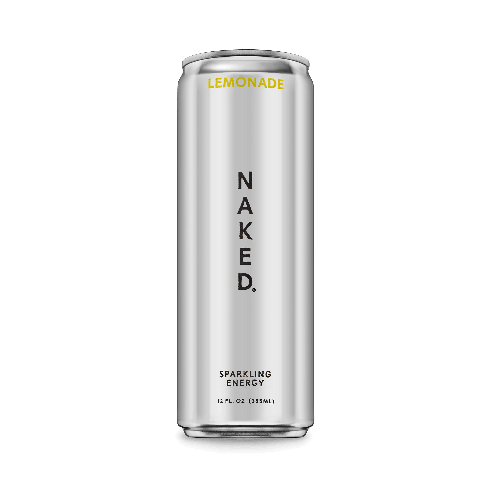 Lemonade Naked Sparkling Energy | Clean Energy Drink - 12 Cans