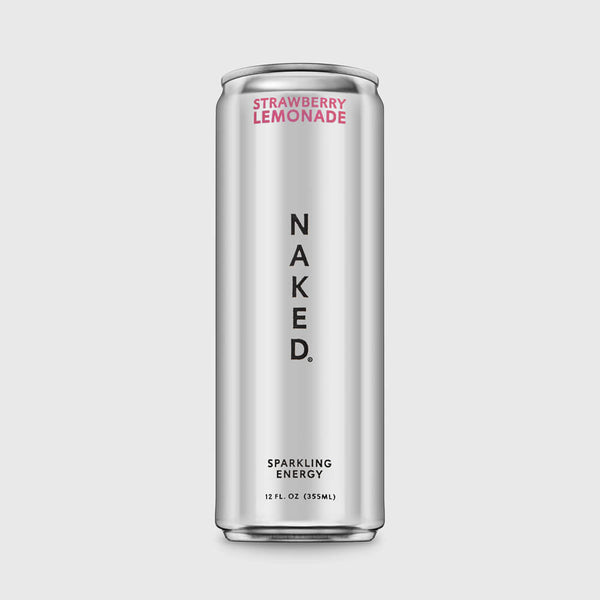 Strawberry Lemonade Naked Sparkling Energy | Clean Energy Drink - 12 Cans