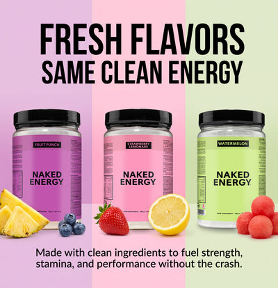 Strawberry Lemonade Pre Workout Supplement | Naked Energy - 480g