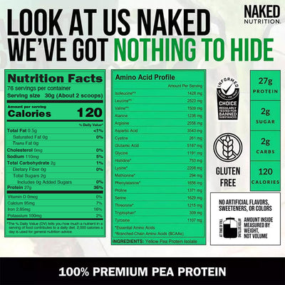 pea protein nutrition facts