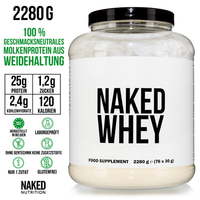 Molkenproteinpulver aus Weidehaltung | Naked Molke - 2280g