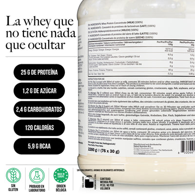 Proteína de suero de vacas alimentadas con pasto | Naked Whey - 5 libras
