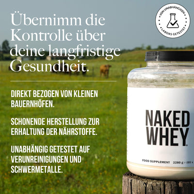 Molkenproteinpulver aus Weidehaltung | Naked Molke - 2280g
