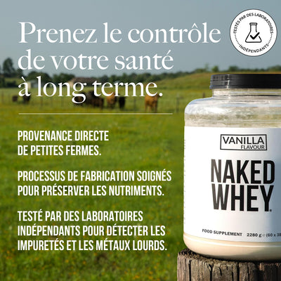 Protéines de Whey à la vanille | Naked Vanilla Whey - 450g