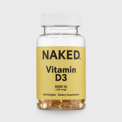 Daily Vitamin D3 Supplement | Naked Vitamin D - 200 Softgels