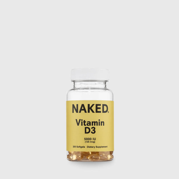 Daily Vitamin D3 Supplement | Naked Vitamin D - 200 Softgels