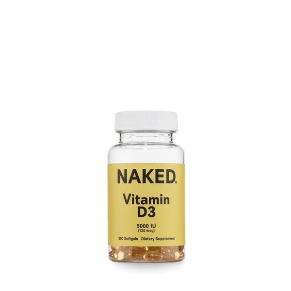 Daily Vitamin D3 Supplement | Naked Vitamin D - 200 Softgels