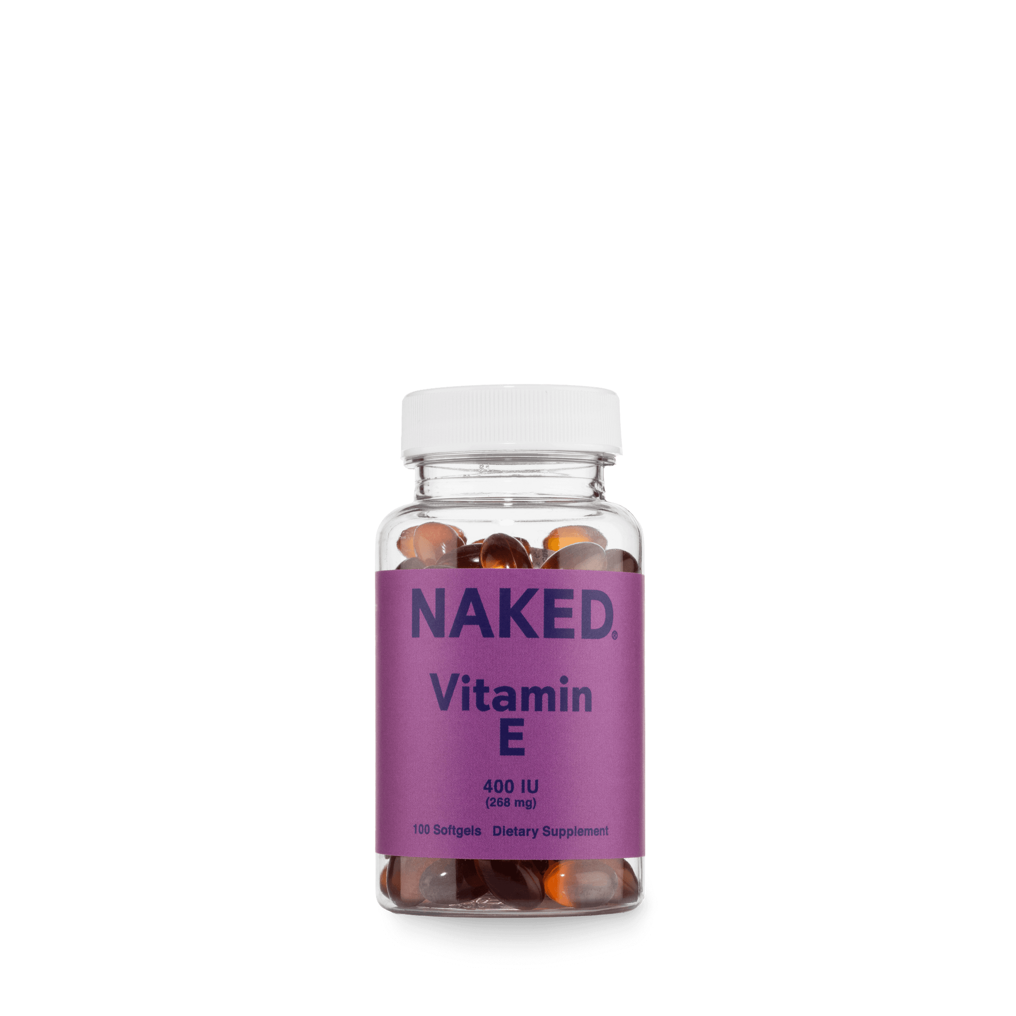 Daily Vitamin E Supplement | Naked Vitamin E - 100 Softgels