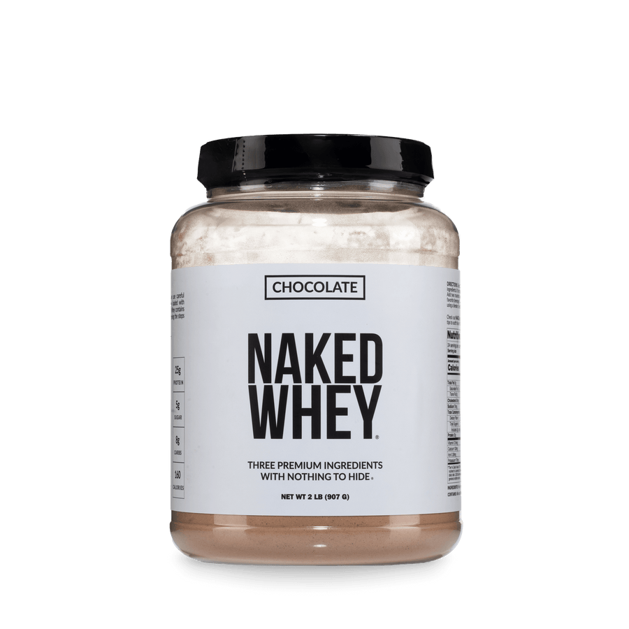 Proteína de suero de leche en polvo con sabor a chocolate | Naked Chocolate Whey - 2 libras