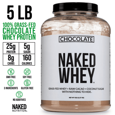 Chocolate Whey Protein Powder | Naked Chocolate Whey - 5LB