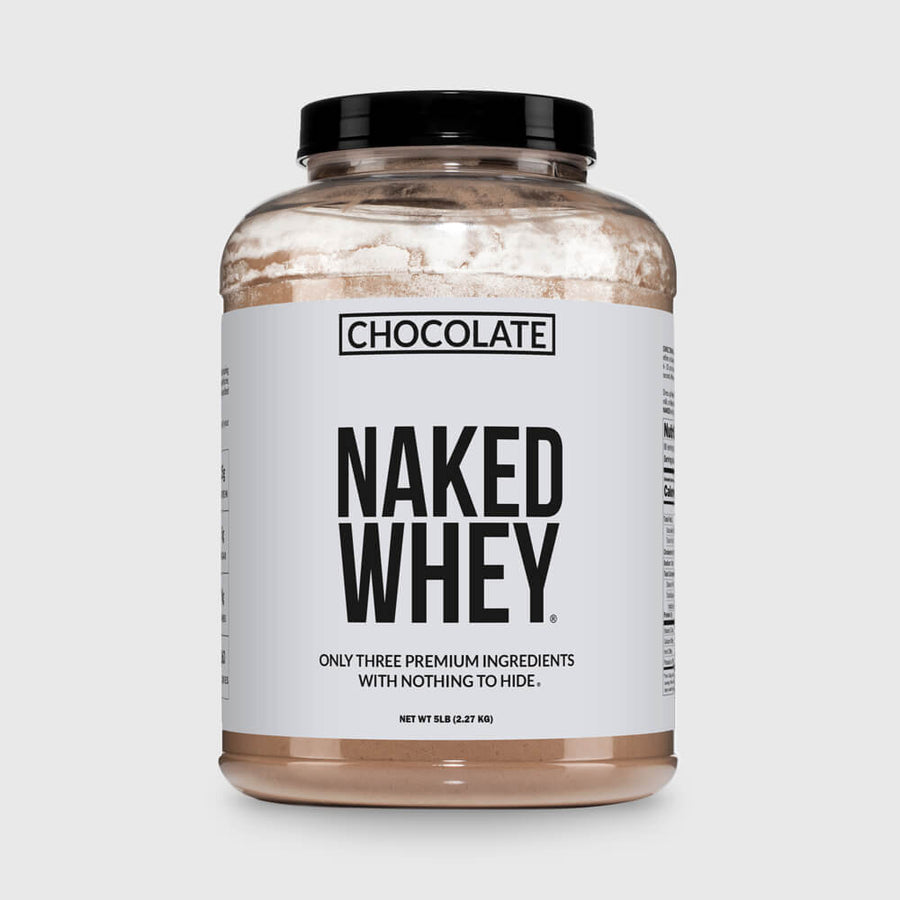 Proteína de suero de leche en polvo con sabor a chocolate | Naked Chocolate Whey - 5 libras