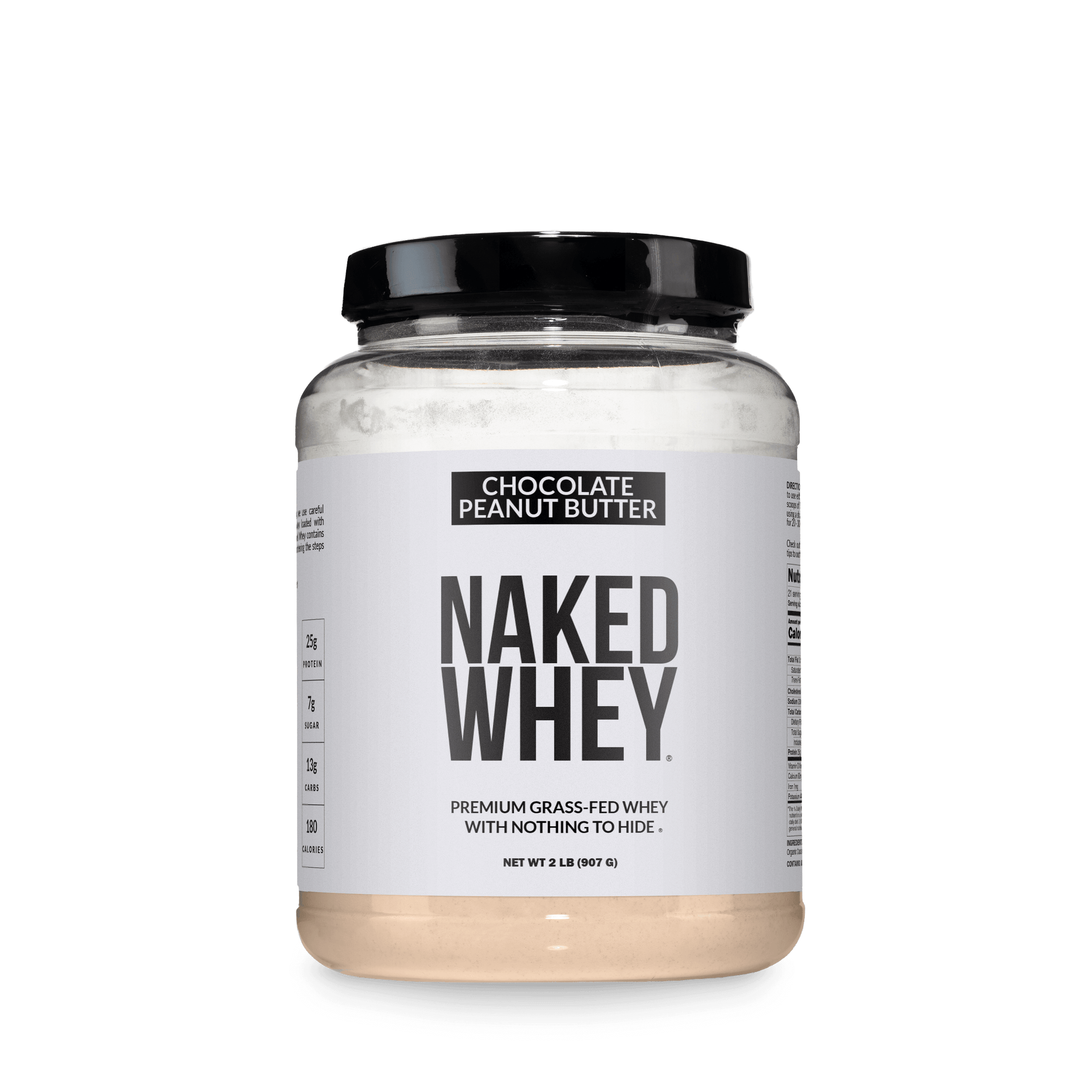Chocolate Peanut Butter Whey Protein Powder 2LB | Naked Whey - 2LB