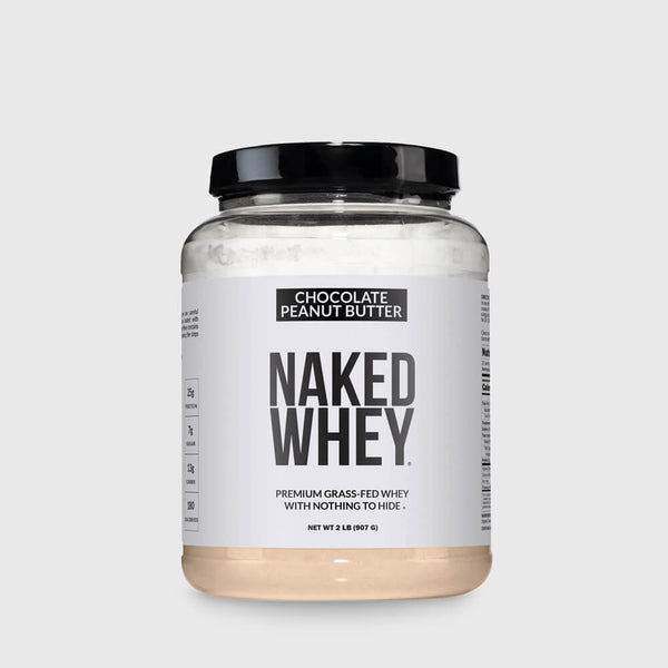 Chocolate Peanut Butter Whey Protein Powder 2LB | Naked Whey - 2LB