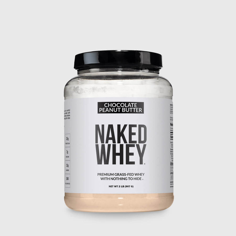 Chocolate Peanut Butter Whey Protein Powder 2LB | Naked Whey - 2LB