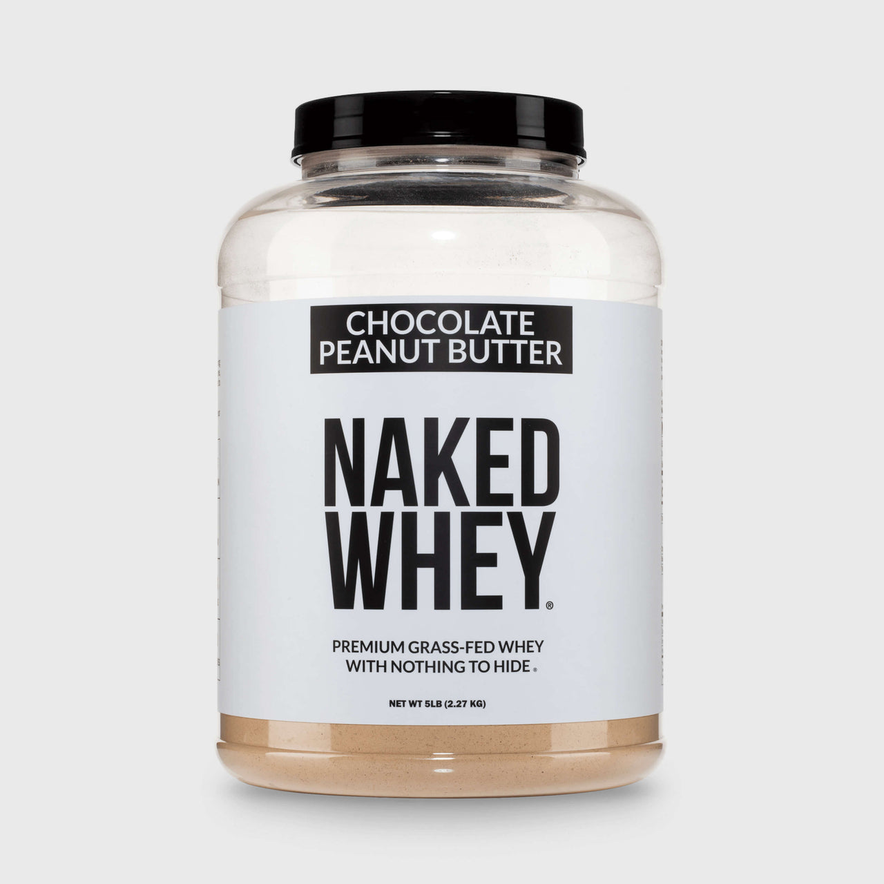 Proteína de suero en polvo con sabor a mantequilla de maní y chocolate | Naked Whey - 5 libras