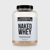Proteína de suero en polvo con sabor a mantequilla de maní y chocolate | Naked Whey - 5 libras