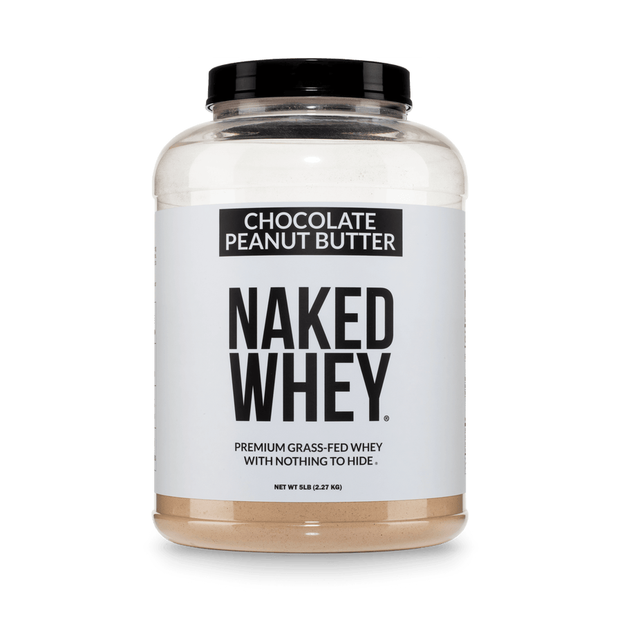 Proteína de suero en polvo con sabor a mantequilla de maní y chocolate | Naked Whey - 5 libras