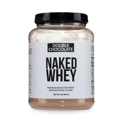 Double Chocolate Whey Protein Powder 2LB | Naked Whey - 2LB
