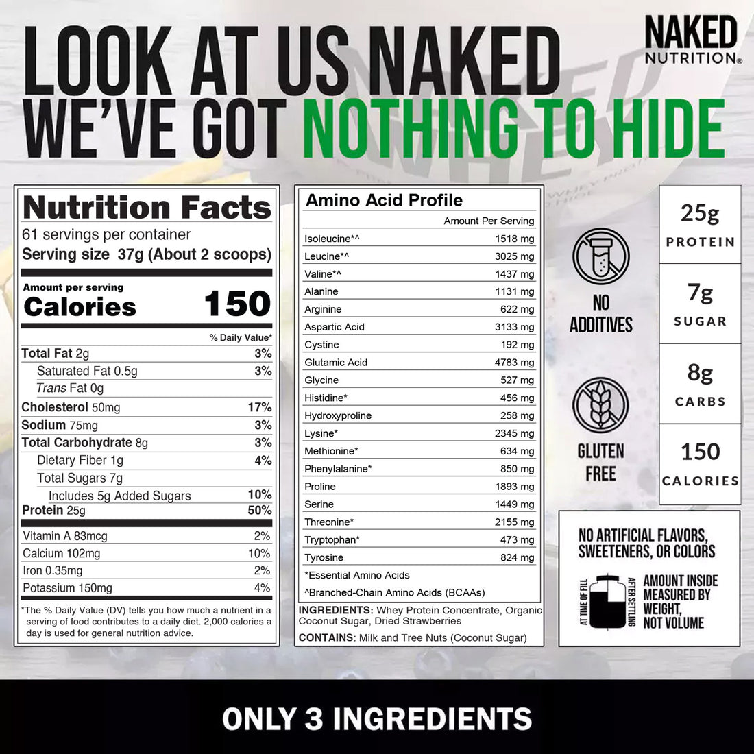 grass-fed whey protein shake strawberry