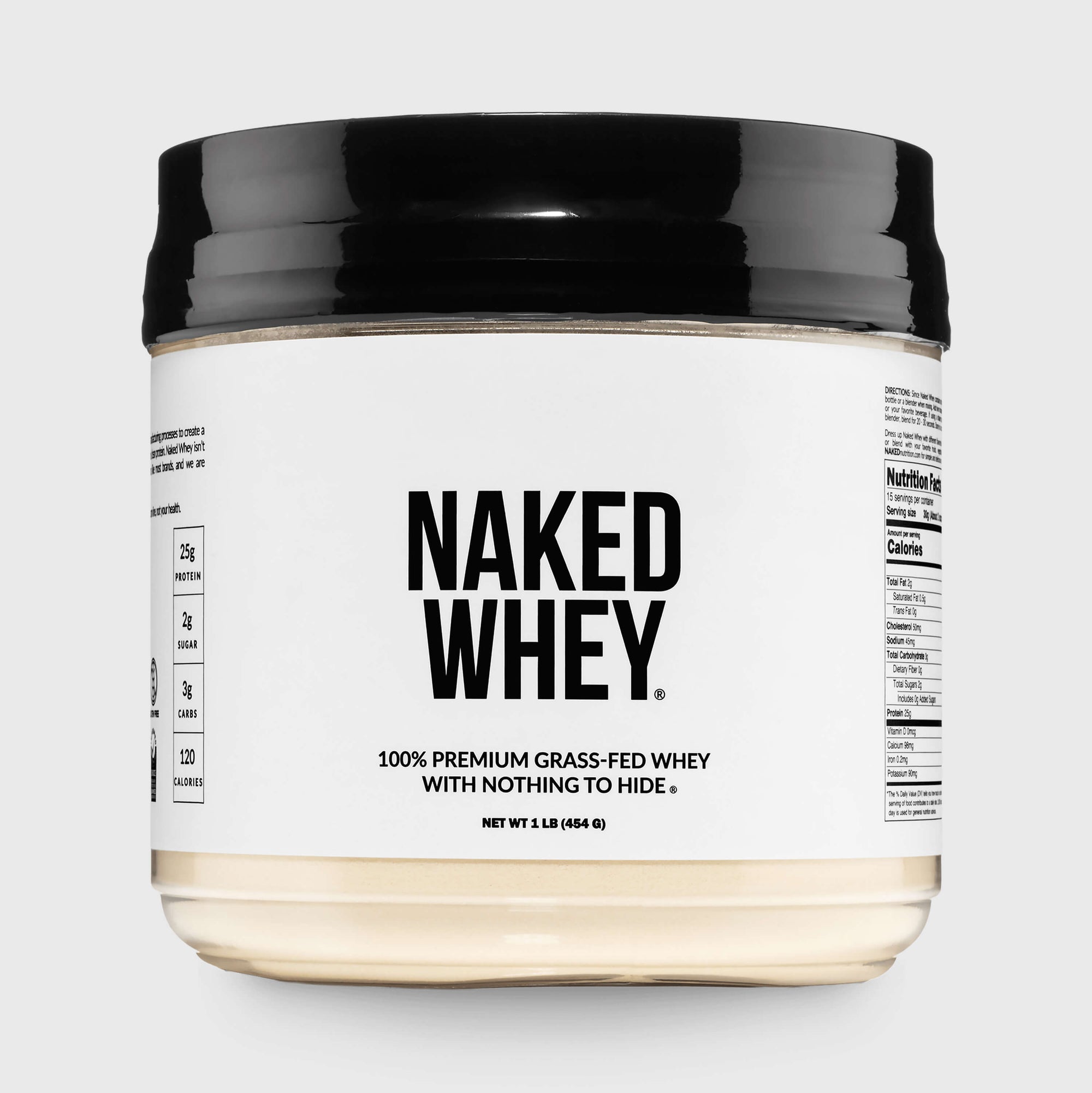 Grass Fed Whey Protein Powder | Naked Whey - 1LB