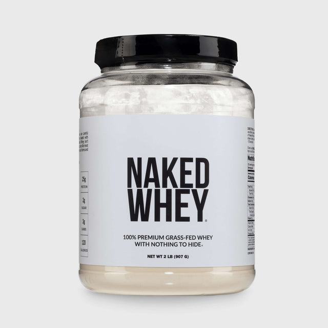 Proteína de suero de leche en polvo alimentada con pasto | Naked Whey - 2 libras