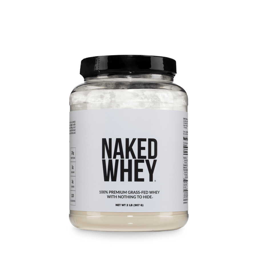 Proteína de suero de leche en polvo alimentada con pasto | Naked Whey - 2 libras