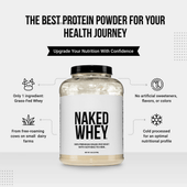 Proteína de suero de vacas alimentadas con pasto | Naked Whey - 5 libras